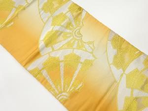 源氏車・雲模様織出し全通袋帯